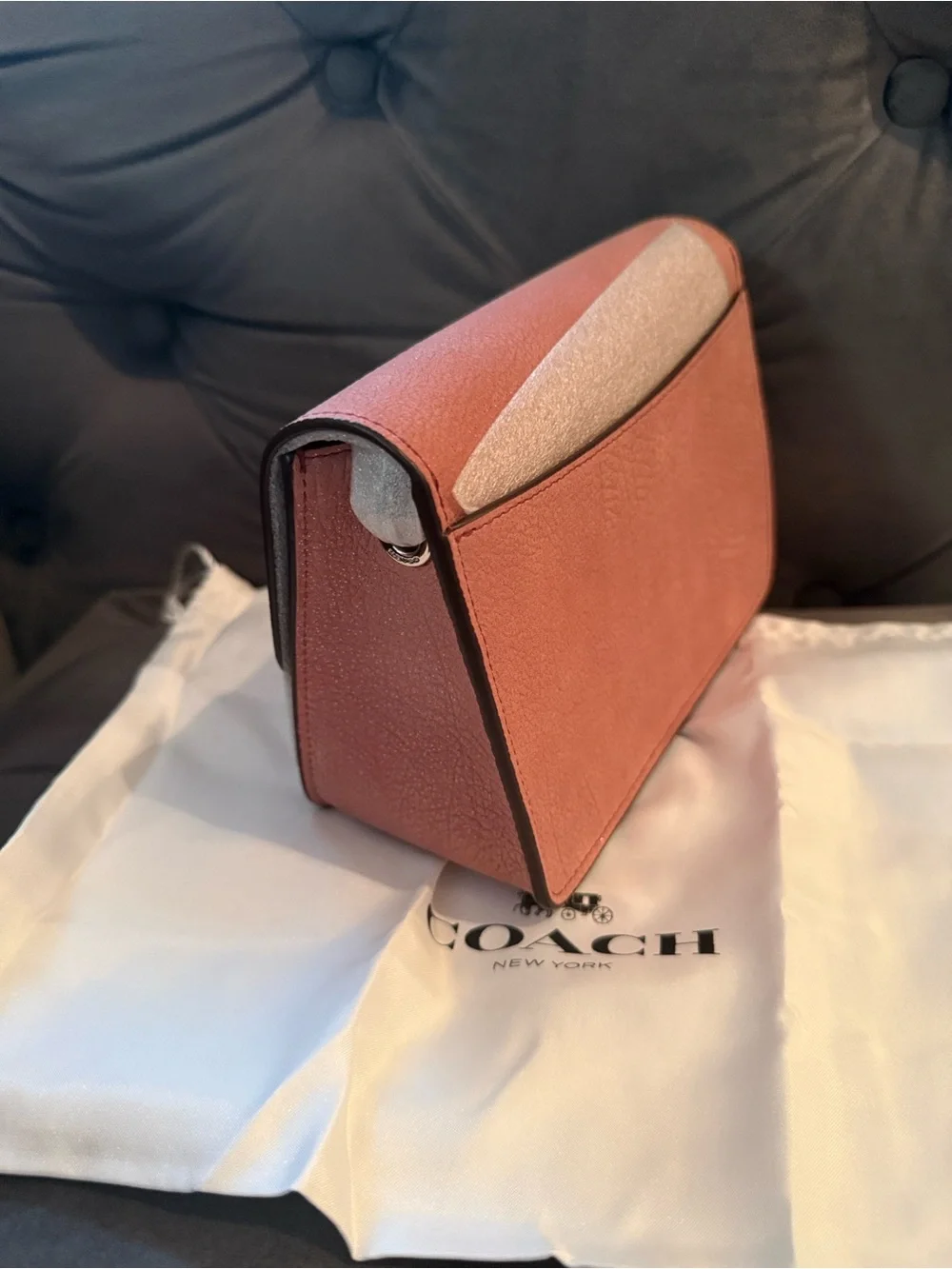 NWT COACH Bowery Crossbody in Glitter Rose/Silver 12092 $275